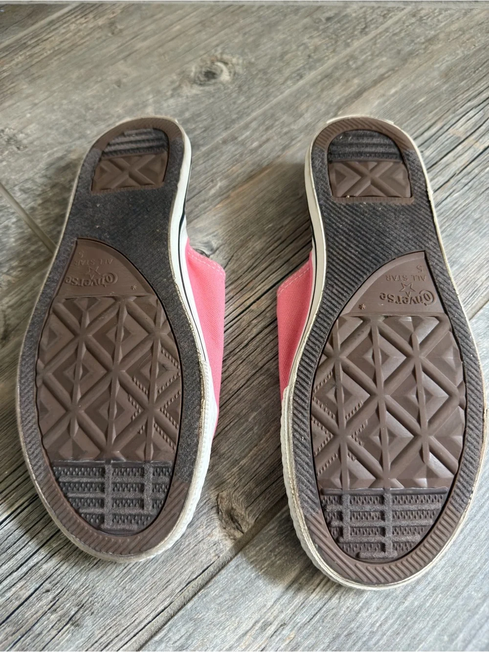 Converse All Star Pink Cut Away Slides
